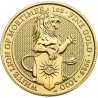 2020 British 1 oz Gold Queen’s Beasts – White Lion of Mortimer - peninsulahcap
