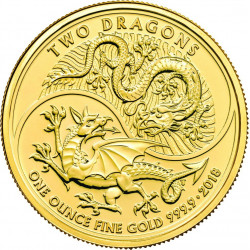 1 oz Two Dragons Gold Coin (2018) - peninsulahcap
