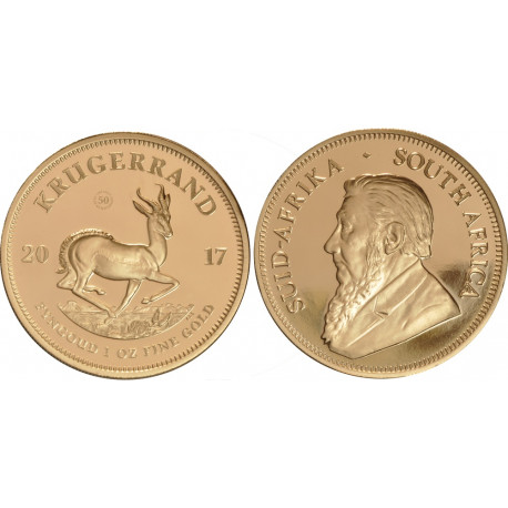 2017 Special Edition 50th Anniversary 1 OZ Krugerrand - peninsulahcap