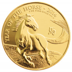 2014 1 OZ Year of the Horse UK Gold Coin - peninsulahcap