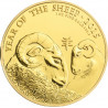 2015 1oz Oro Lunar Britannia (Anno della Pecora) - goldbullionshops