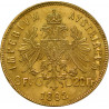 Austrian 8 Florin 20 Franc Gold Coin - peninsulahcap