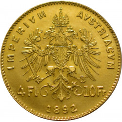 4 Florin 10 Francs Gold Coin Austria - peninsulahcap