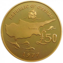 Buy a Cyprus 50 Pounds Gold Coin - peninsulahcap