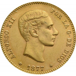 Spanish 25 Pesetas Gold Coin - peninsulahcap