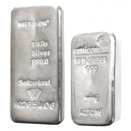 1KG Silver Bullion Bars - Buy Silver - peninsulahcap