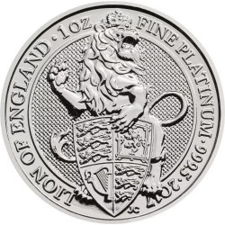 1 oz Queen's Beasts Lion Platinum Coin (2017) - peninsulahcap