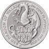 2018 Pièce de dragon rouge de la reine bête de platine britannique de 1 once - goldbullionshops