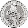 2019 1 oz British Platinum Queen's Beast Black Bull Coin - goldbullionshops