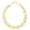 acquista Bracciale a doppia maglia in oro giallo 9 carati - negozi di lingotti d'oro