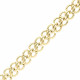 buy 9ct Yellow Gold Double Circle Link Bracelet - peninsulahcap