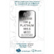 Buy 100 g Platinum Bar Minted - peninsulahcap