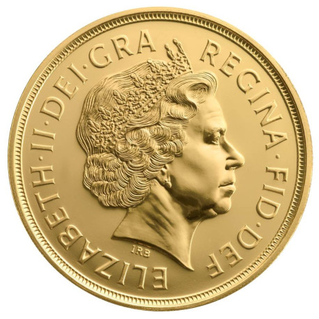 Britische 5-Pfund-Goldmünze (Fünffach-Sovereign)