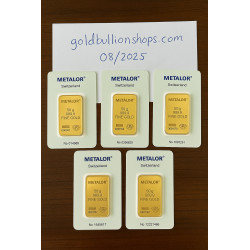 Metalor 50 Gram Gold Bar - 50g Gold Bar - peninsulahcap